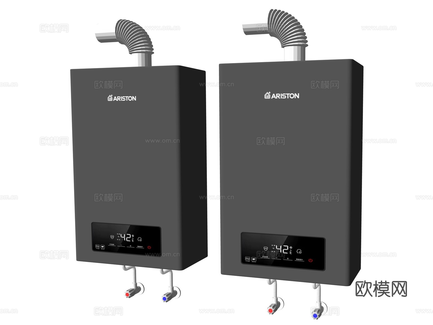 现代电热水器su模型