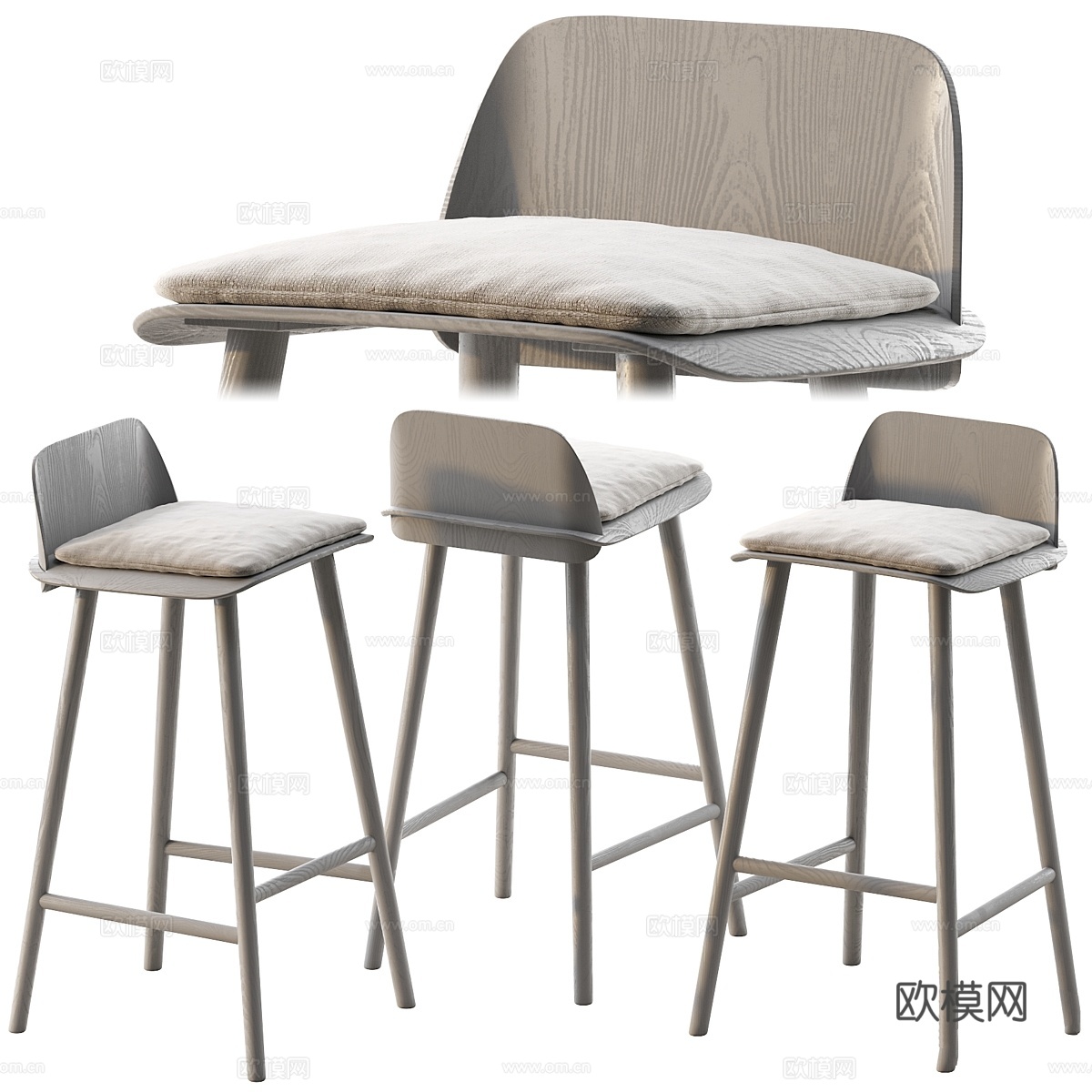 MUUTO NERD吧凳3d模型下载