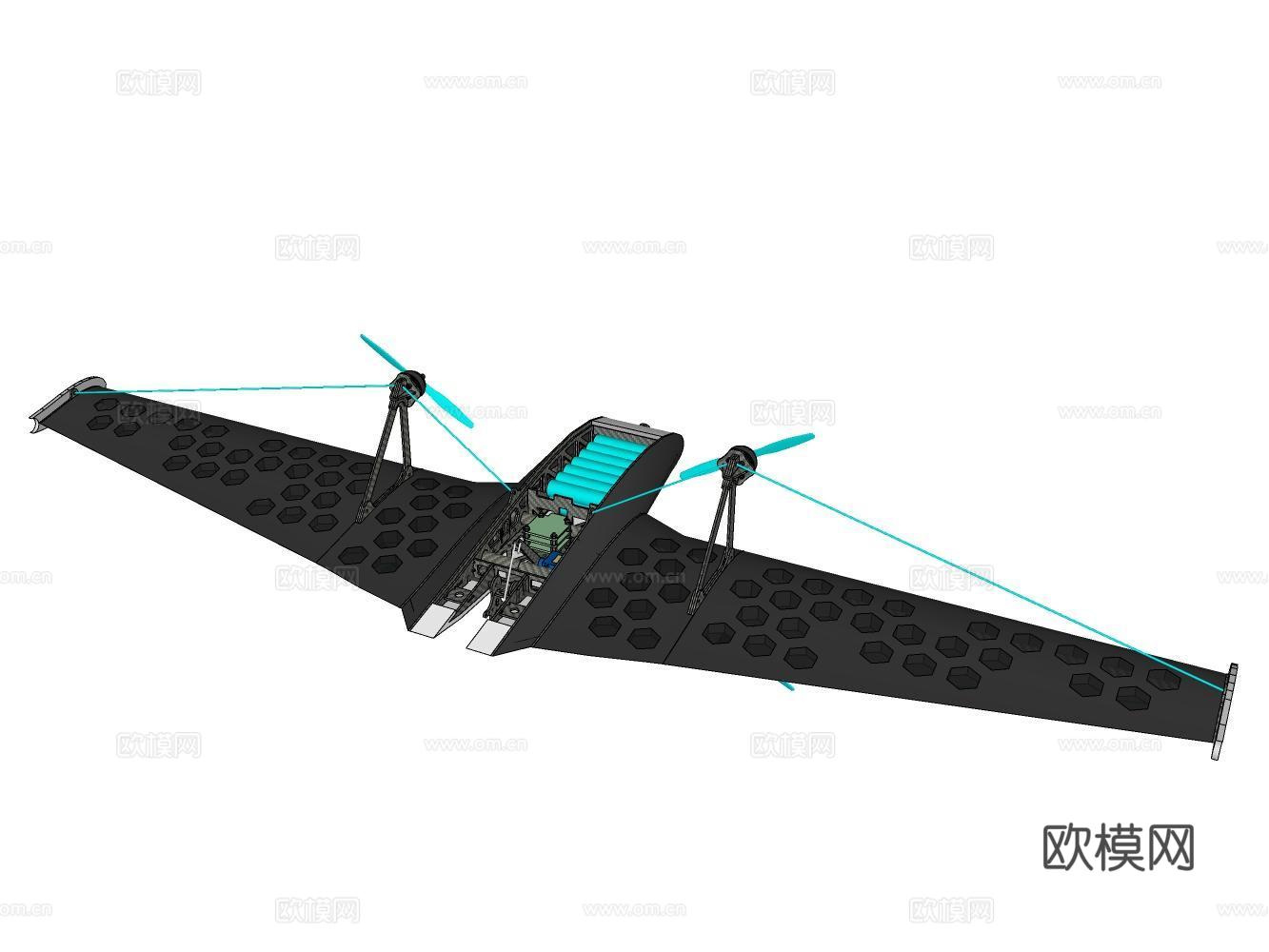 无人机su模型
