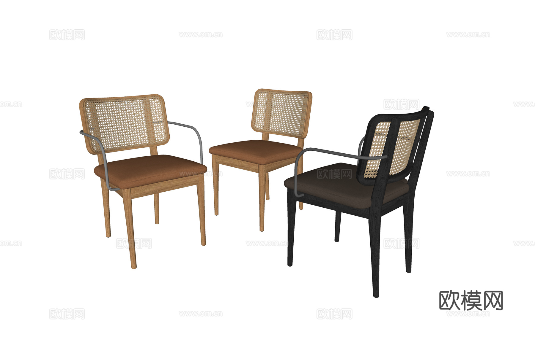 藤编家具 原木家具 椅子 奶油 茶桌 风格 咖啡厅 桌子 工su模型