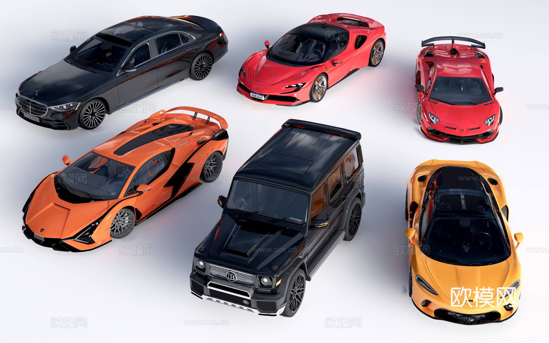 现代汽车 轿车 交通工具su模型