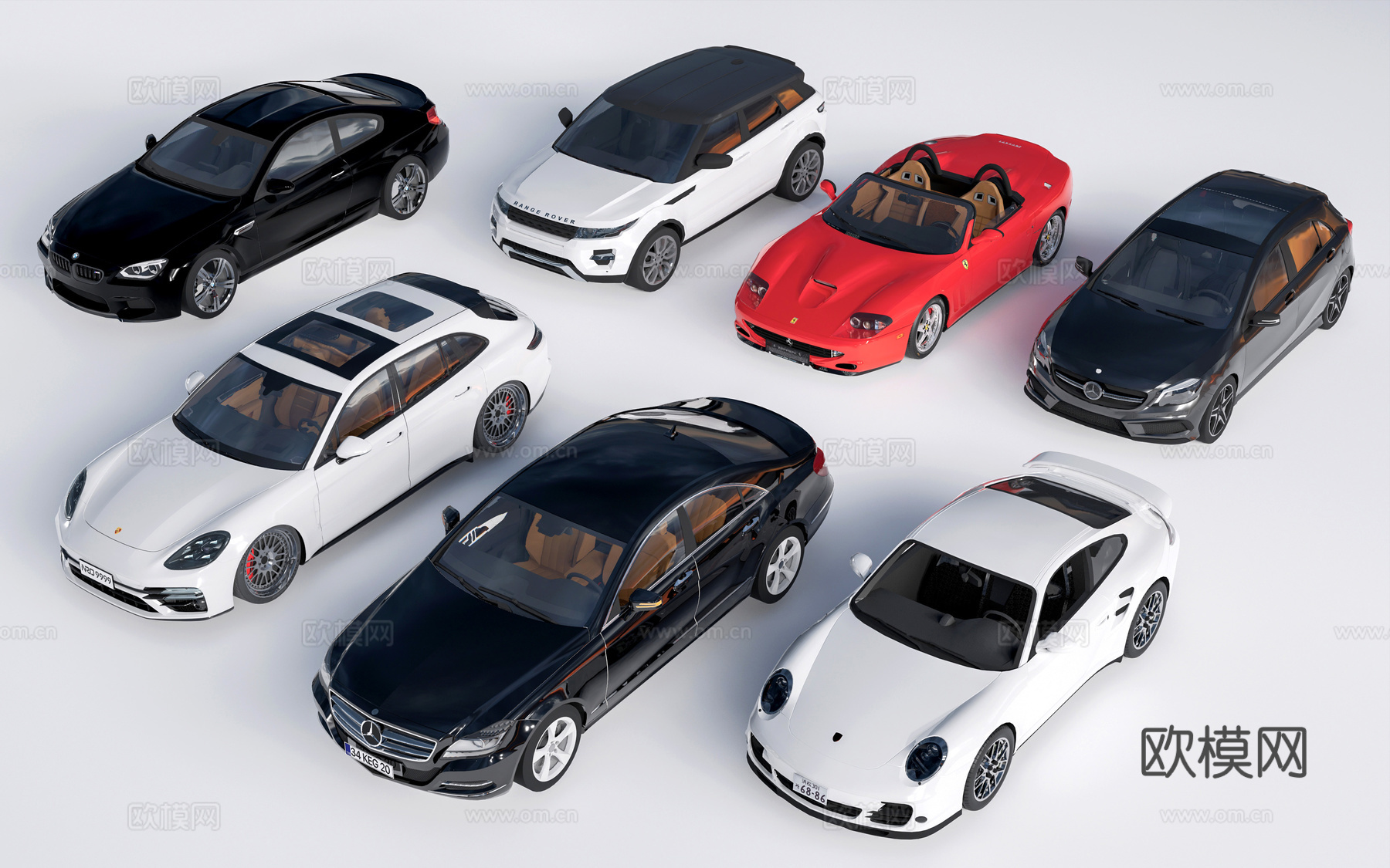 现代汽车 轿车 交通工具su模型