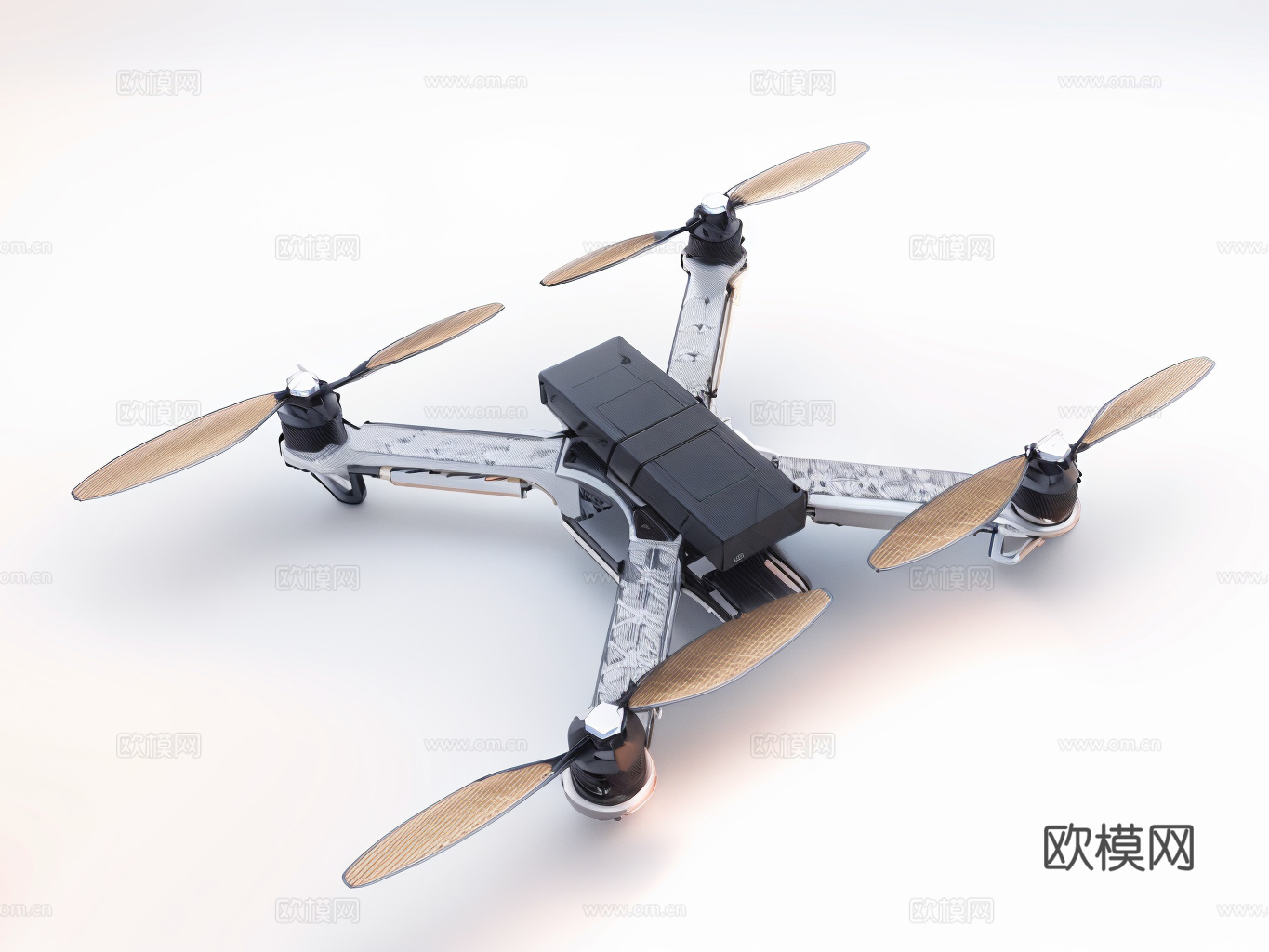 无人机su模型下载（渲染图1）