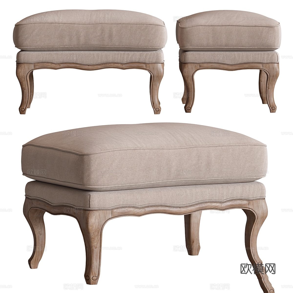 OTTOMANA NITRO 脚凳3d模型下载