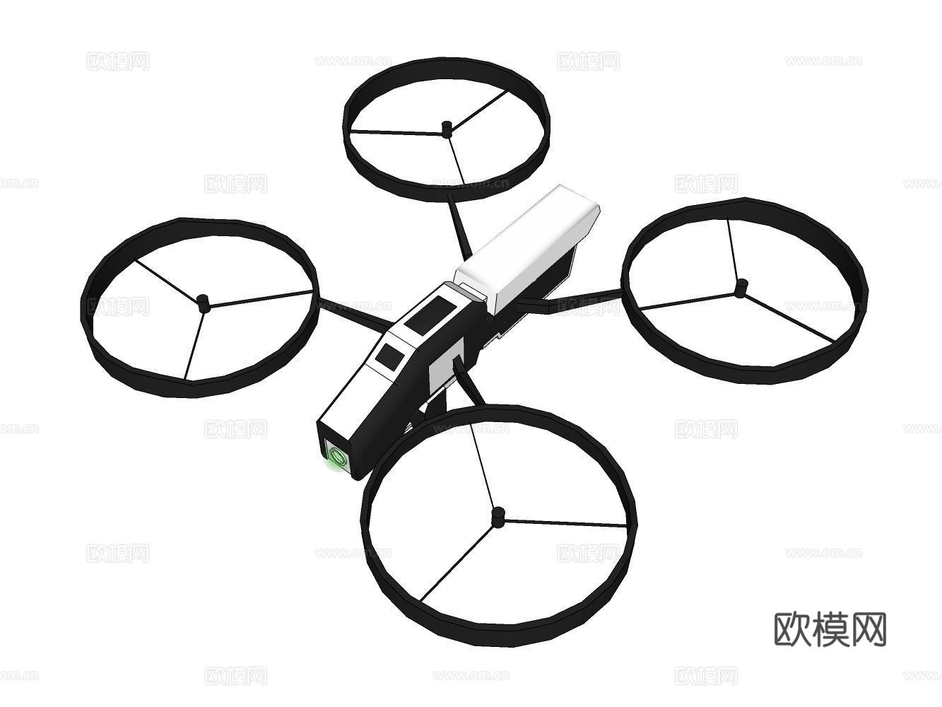 无人机su模型下载（渲染图2）