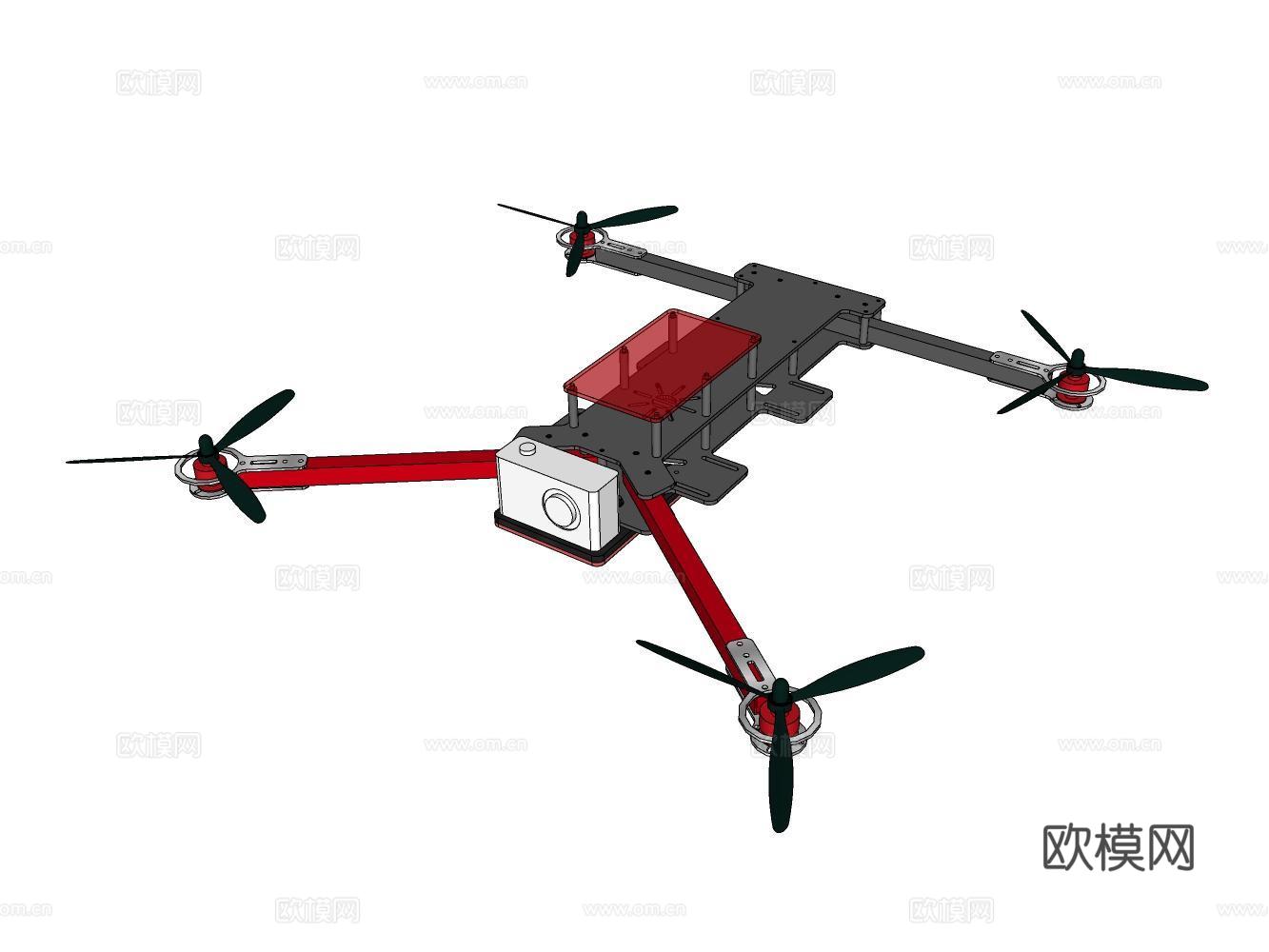 无人机su模型下载（渲染图2）