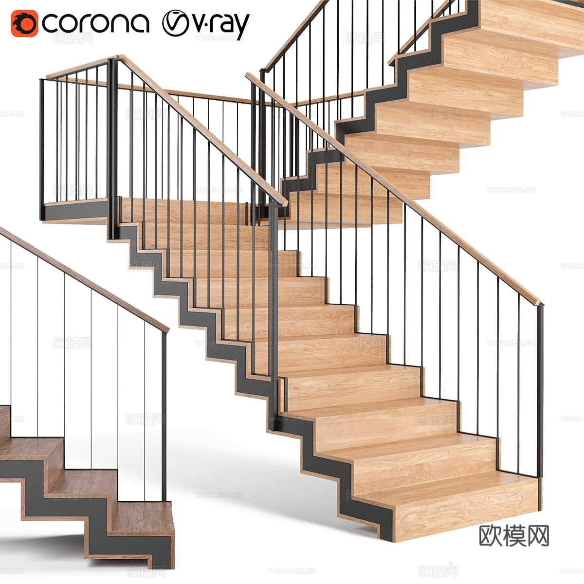 金属框架梯子3d模型下载