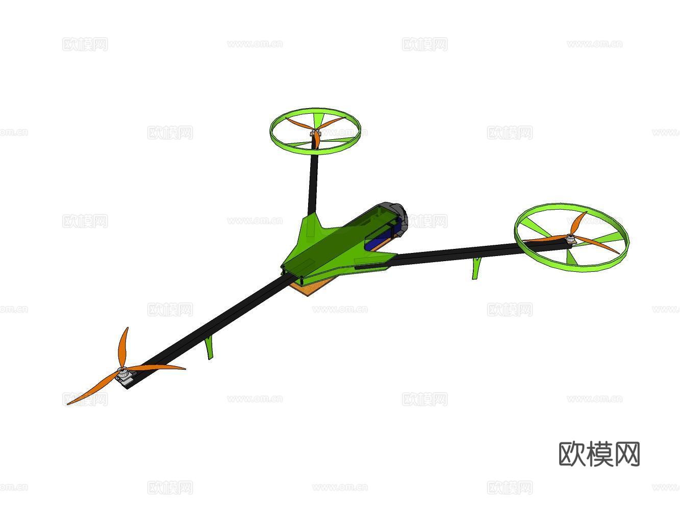 无人机su模型