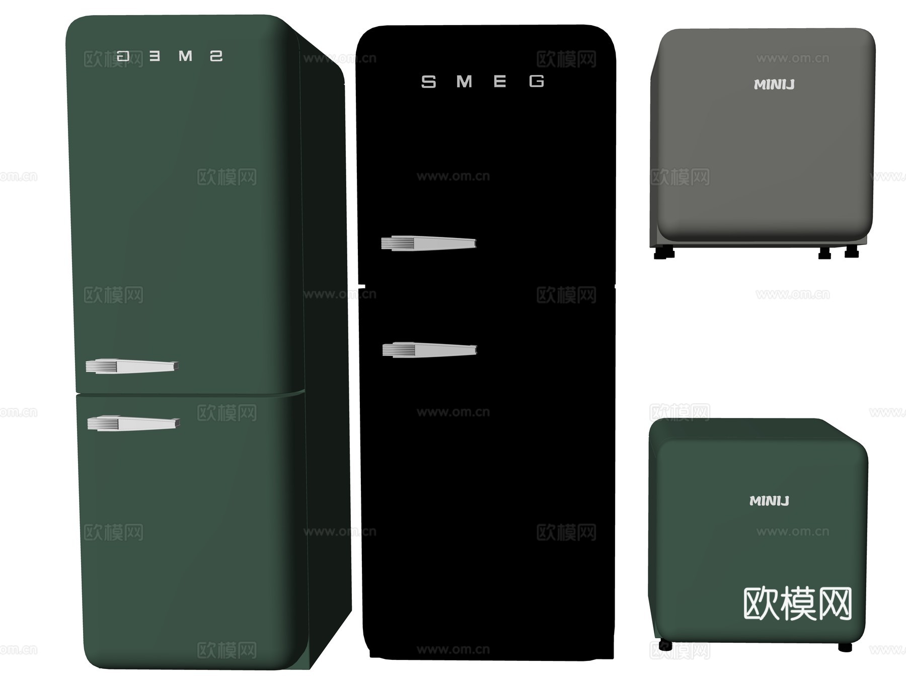 现代电冰箱电器su模型