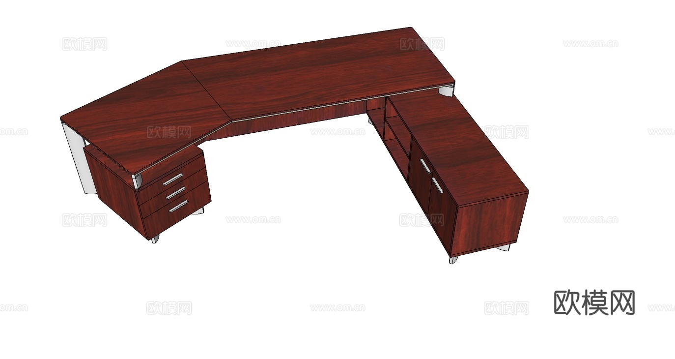行政桌 办公桌 办公家具su模型