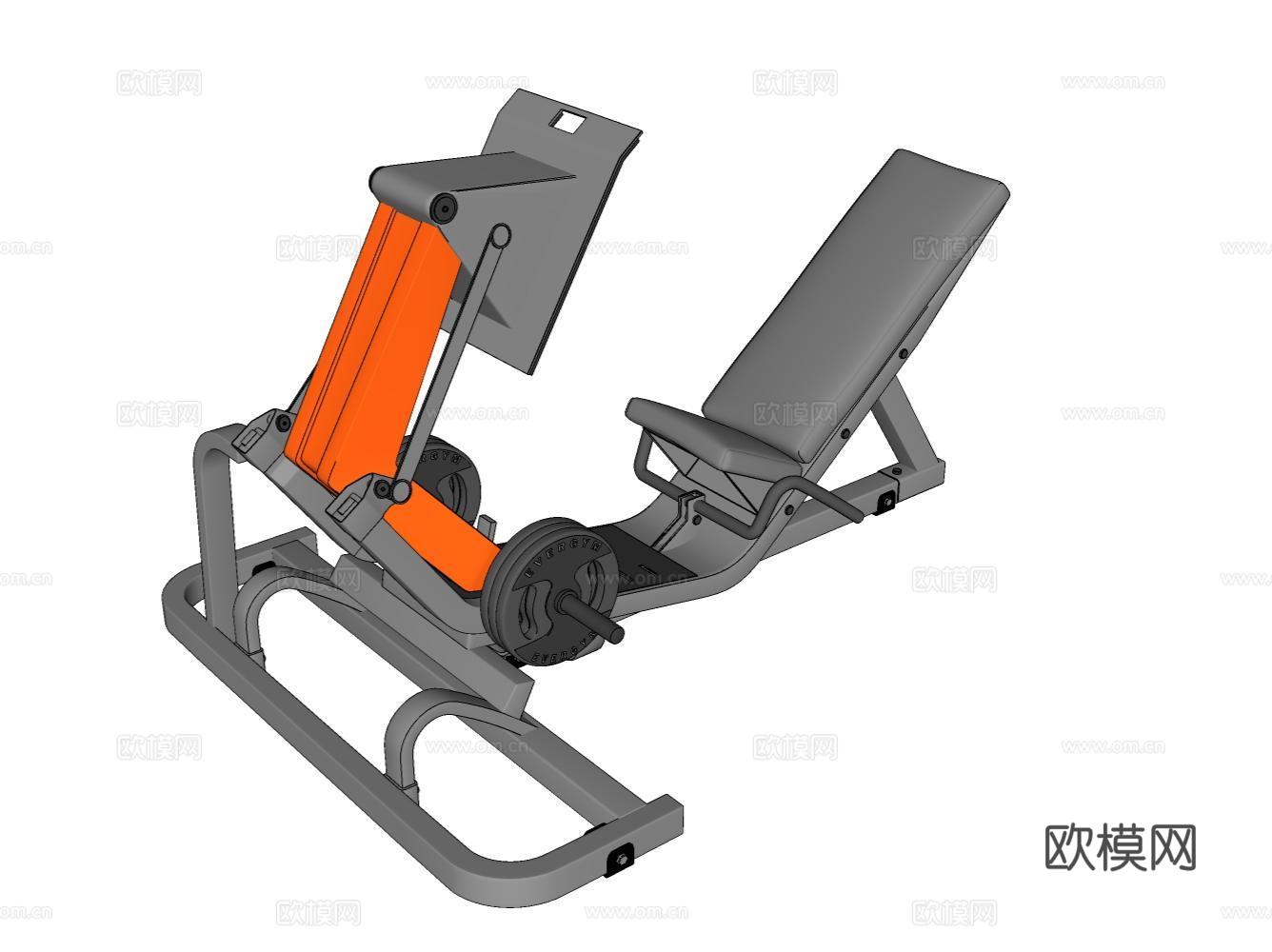 健身器材su模型