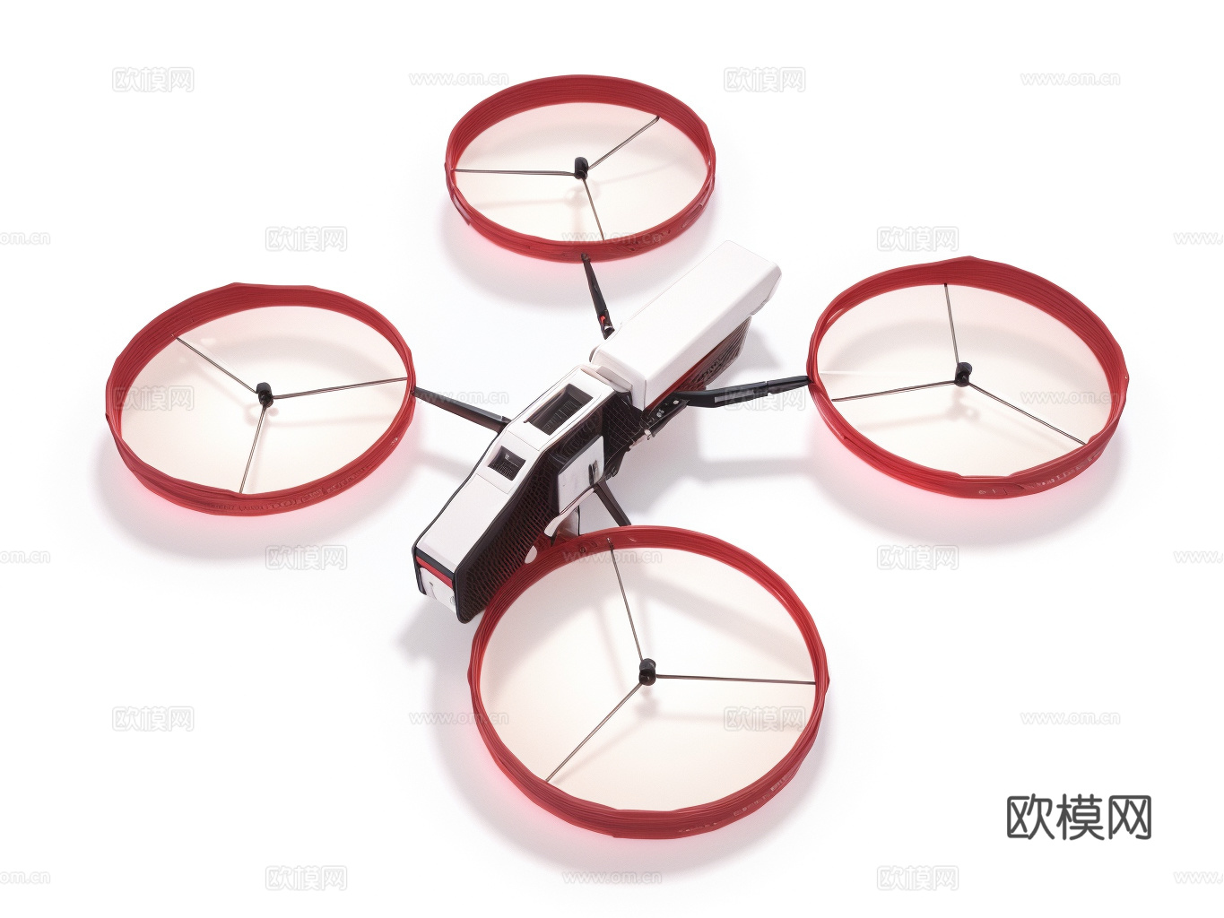 无人机su模型下载（渲染图1）