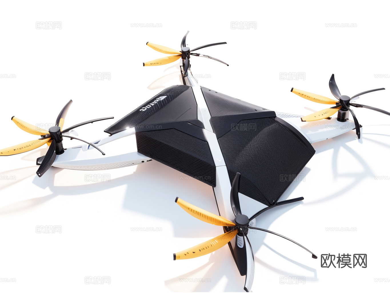 无人机su模型下载（渲染图1）
