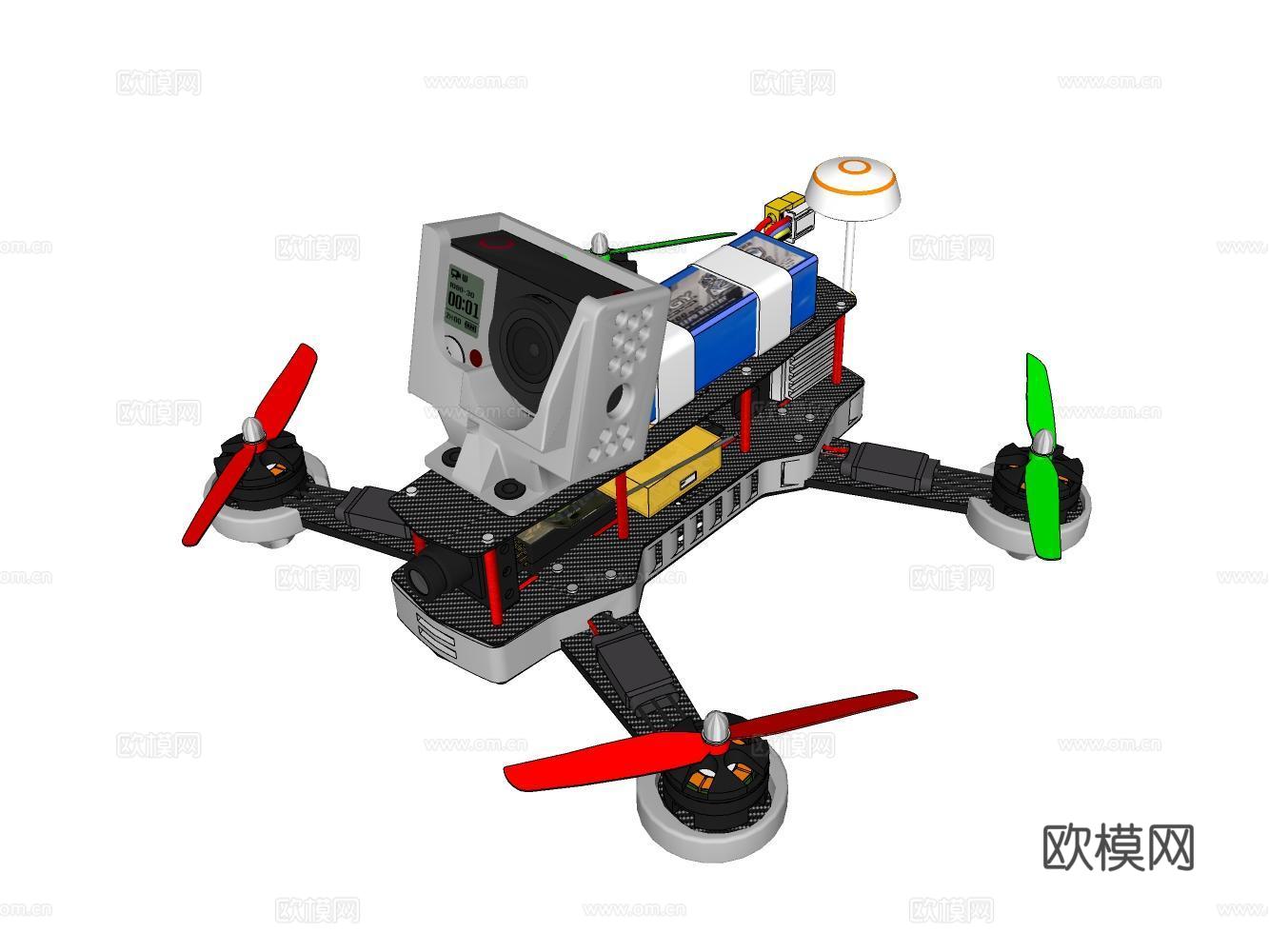 无人机su模型
