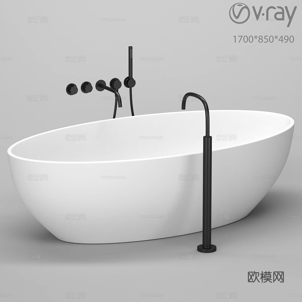 独立式浴缸013d模型