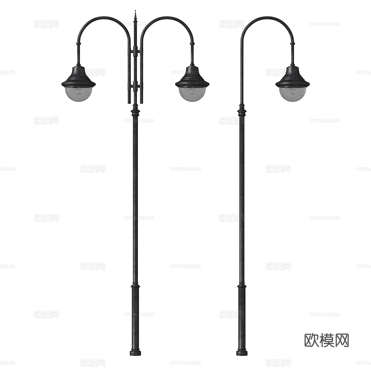 锻造路灯3d模型下载