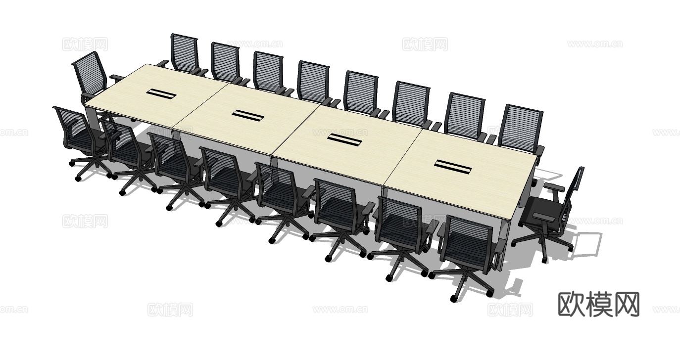 会议桌 会议椅 办公家具su模型