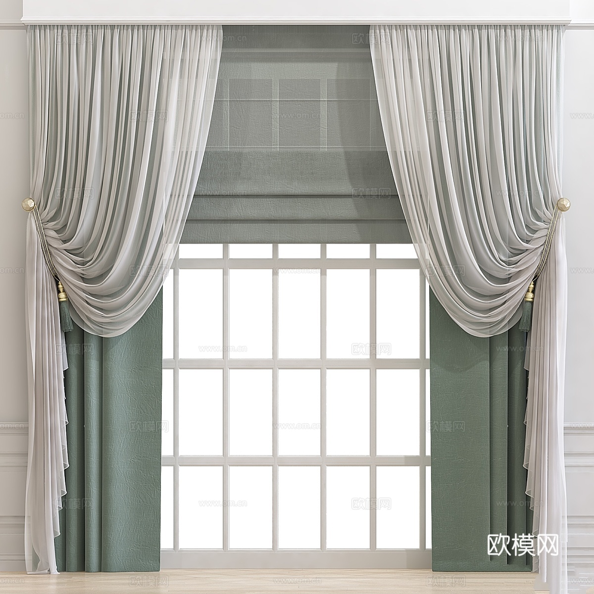 窗帘6773d模型