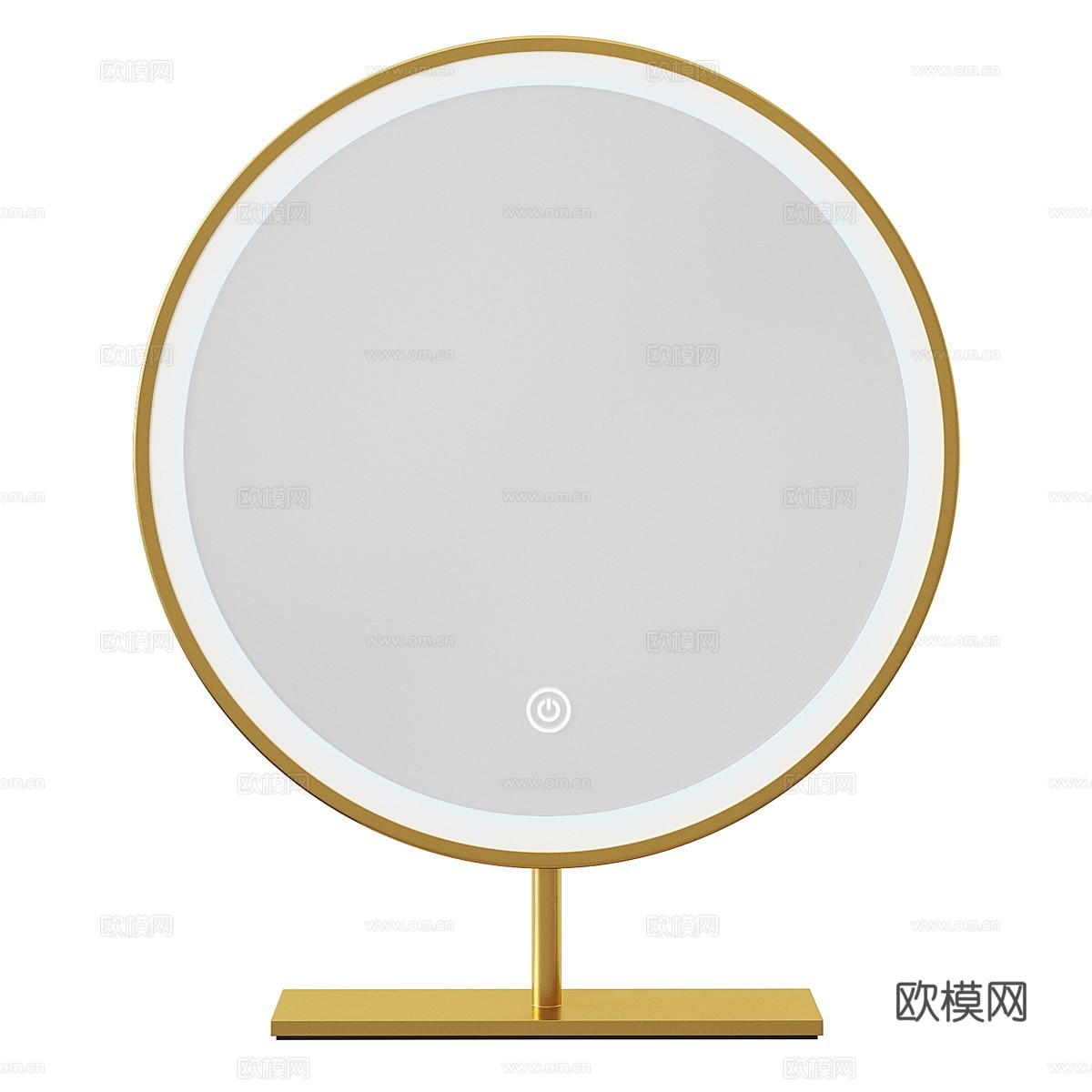 现代轻奢台镜 化妆镜3d模型下载（渲染图3）