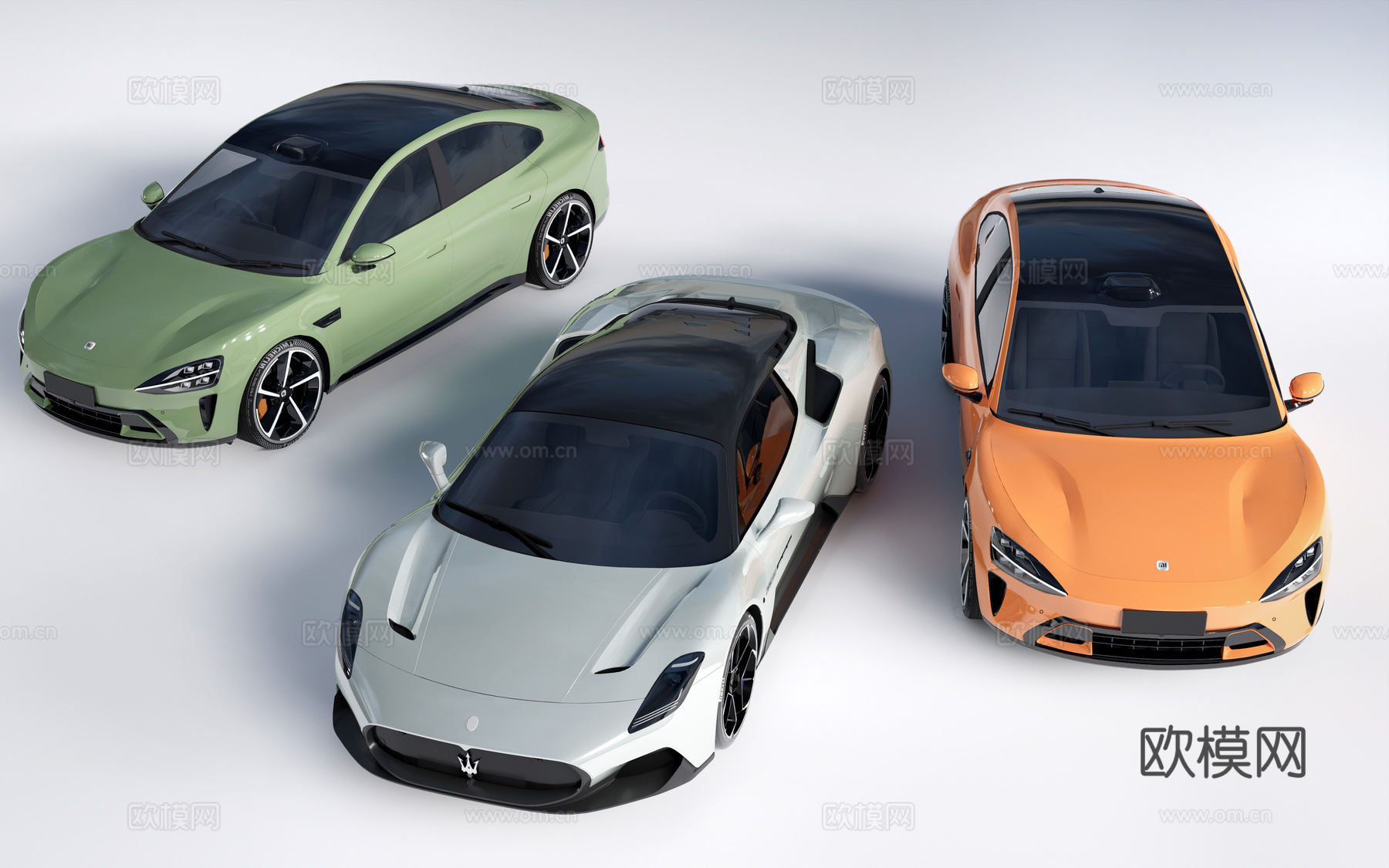 现代汽车 轿车 交通工具su模型