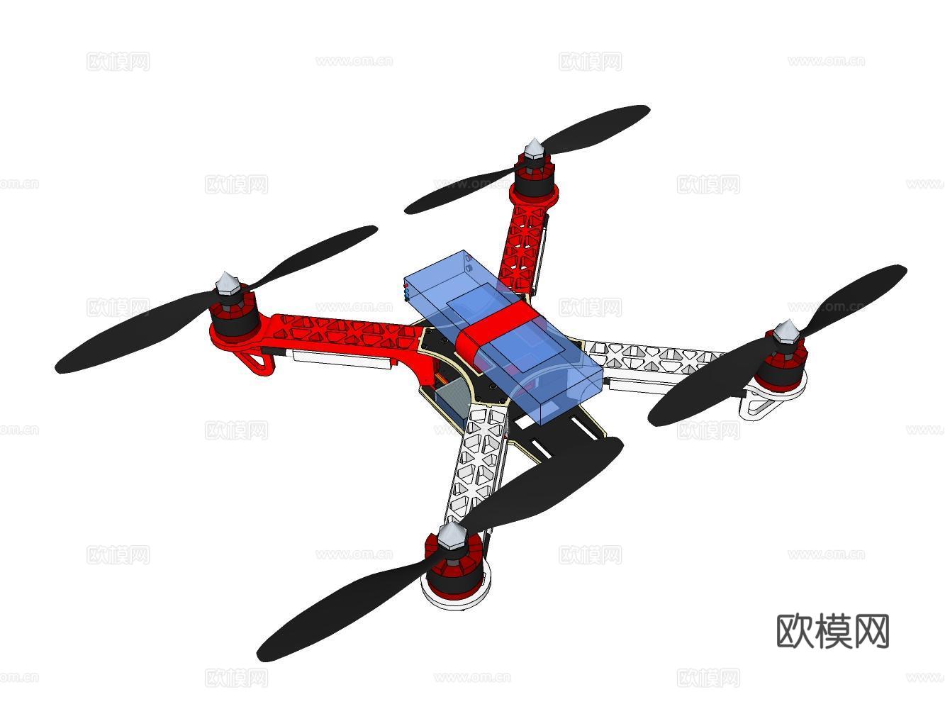 无人机su模型下载（渲染图2）