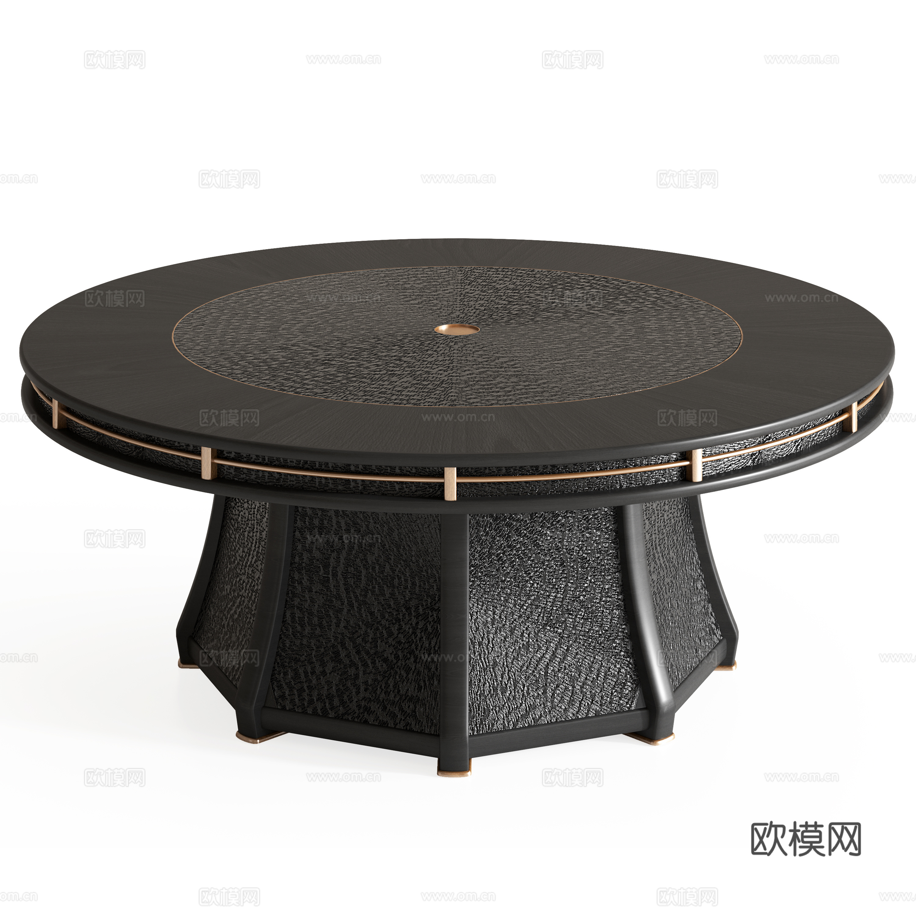 现代圆形茶几su模型