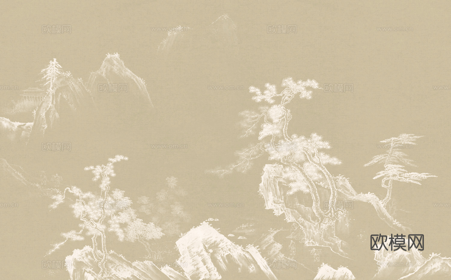 中式新中式意境壁纸壁画