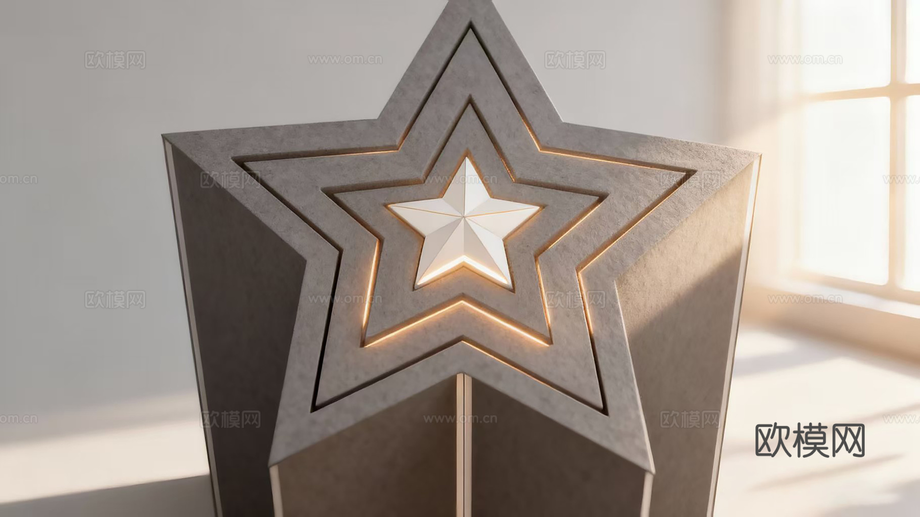 发光台子按钮su模型