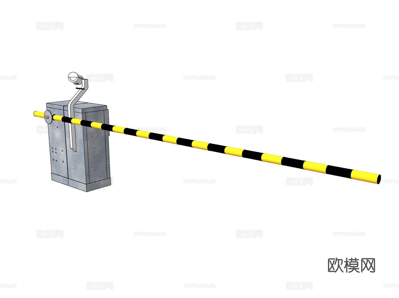 道闸su模型下载（渲染图2）