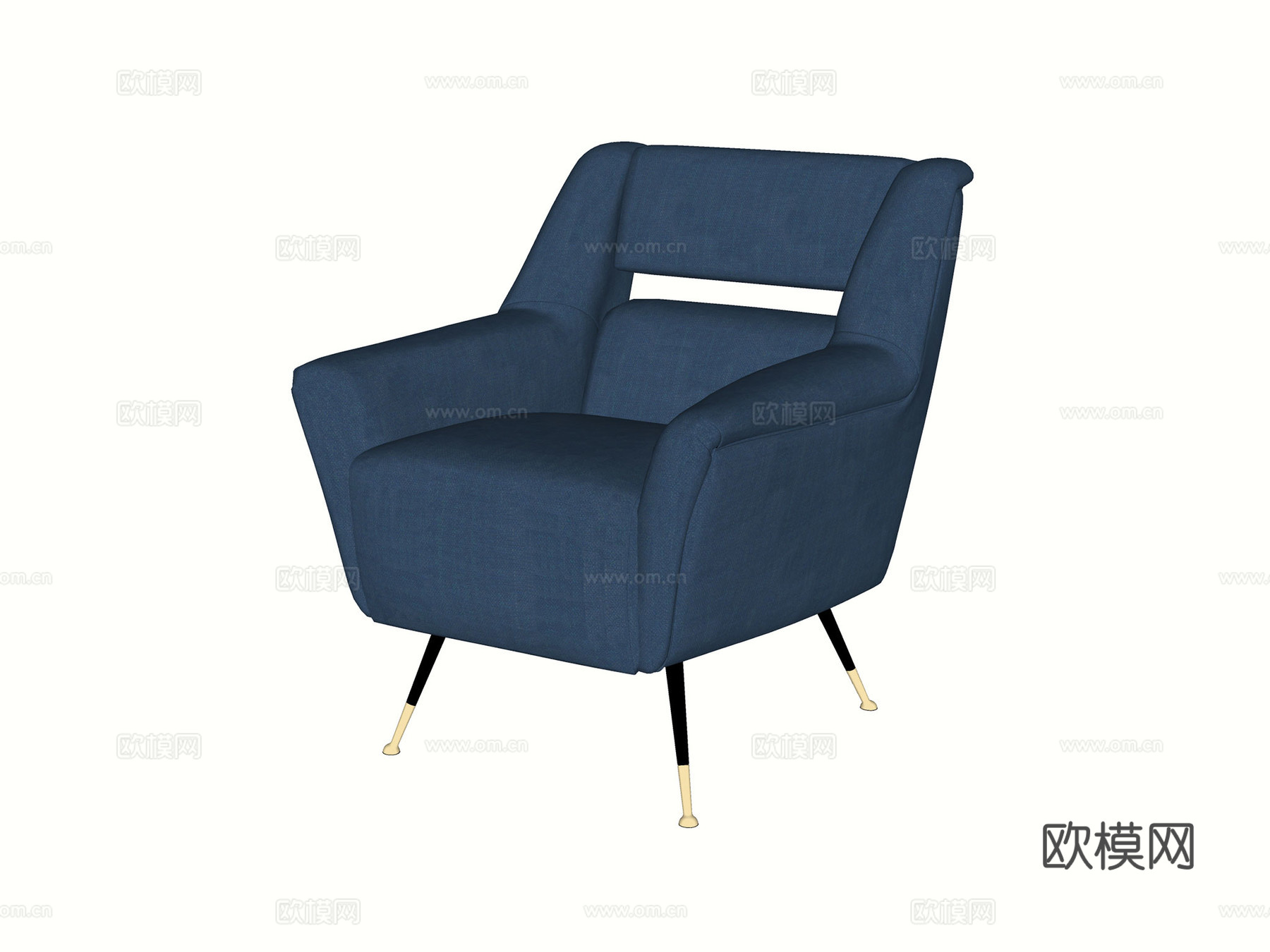 Minotti  意大利沙发  现代沙发 单人沙发 布艺沙发su模型