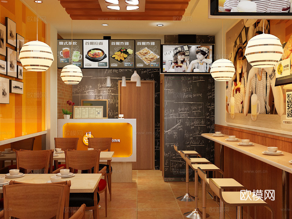 炸鸡店 最新全套施工图合集cad施工图