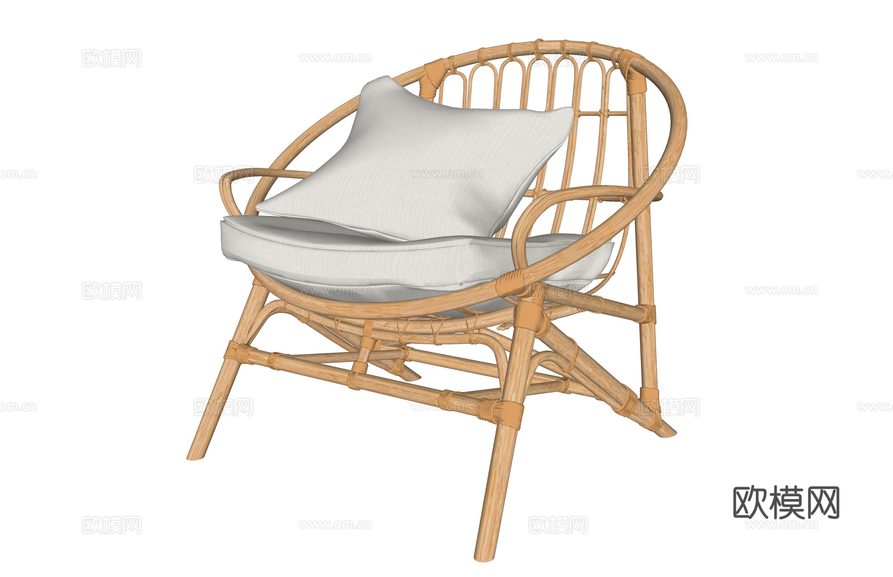 风格 藤编家具 桌子 原木家具 单体 编织 餐桌 茶桌 奶油su模型