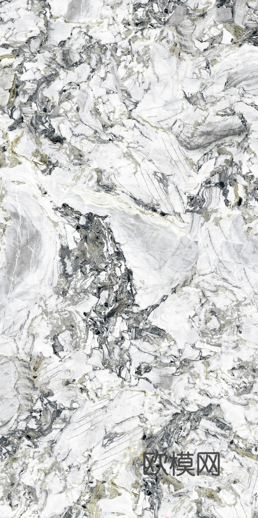 轻奢极简冷翡翠白绿花纹大理石 冷翡翠奢石贴图