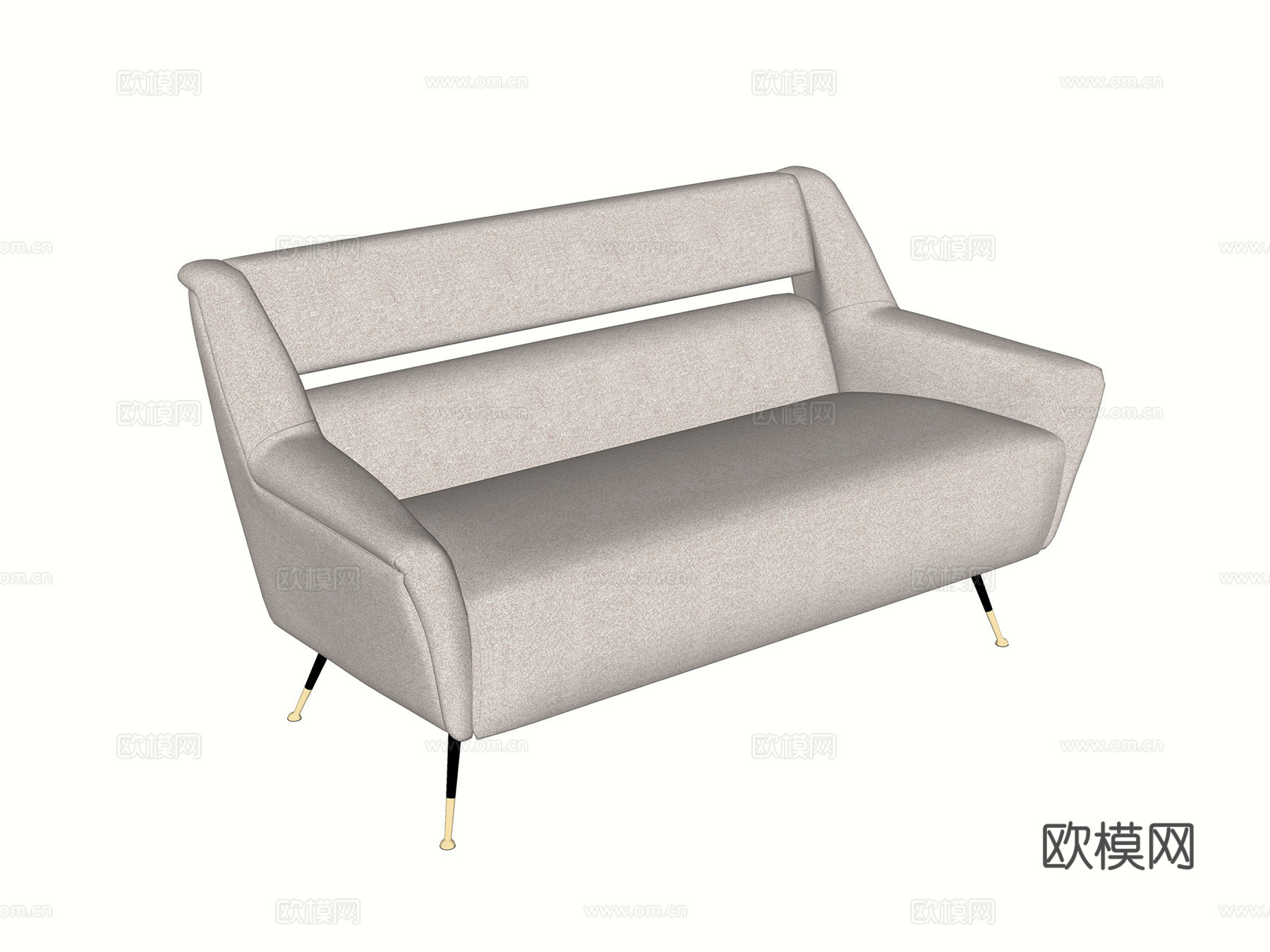 Minotti  意大利沙发  现代沙发 布艺沙发 多人沙发su模型