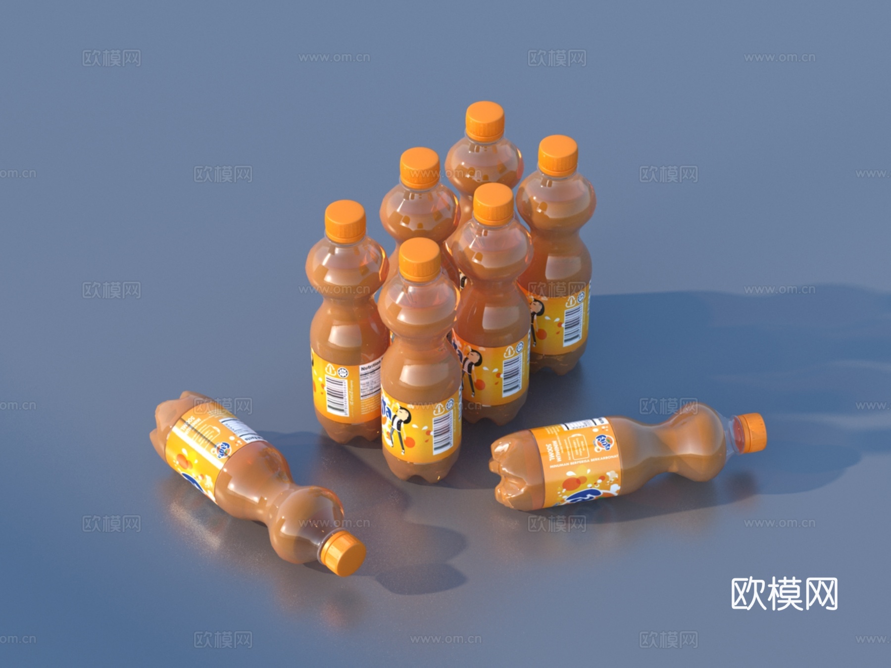 果汁饮料3d模型下载