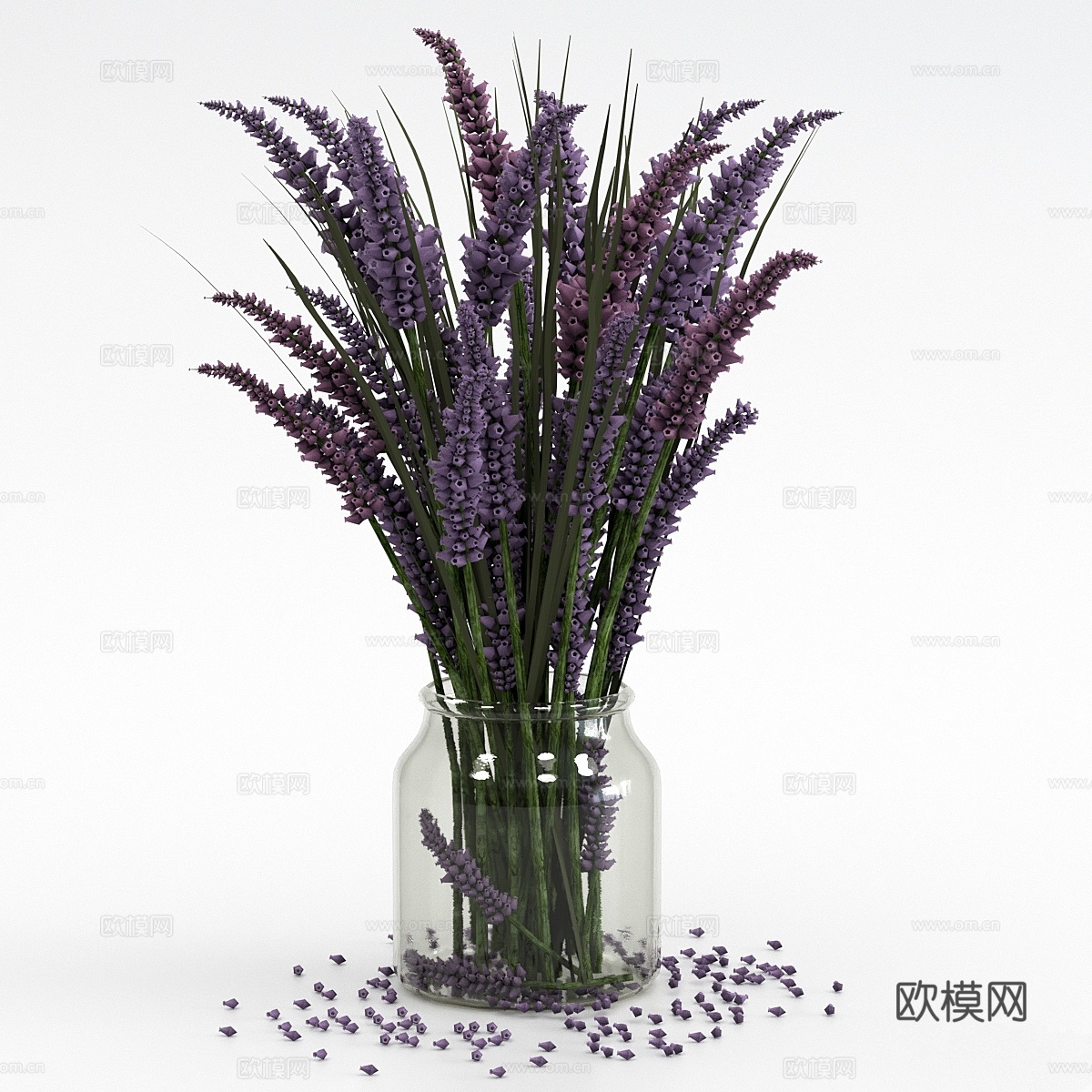薰衣草花束3d模型下载