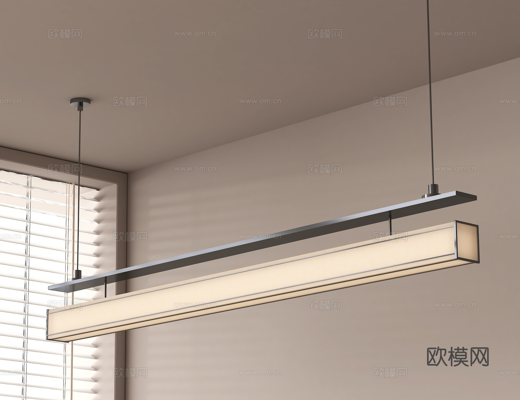 现代吊灯 金属su模型