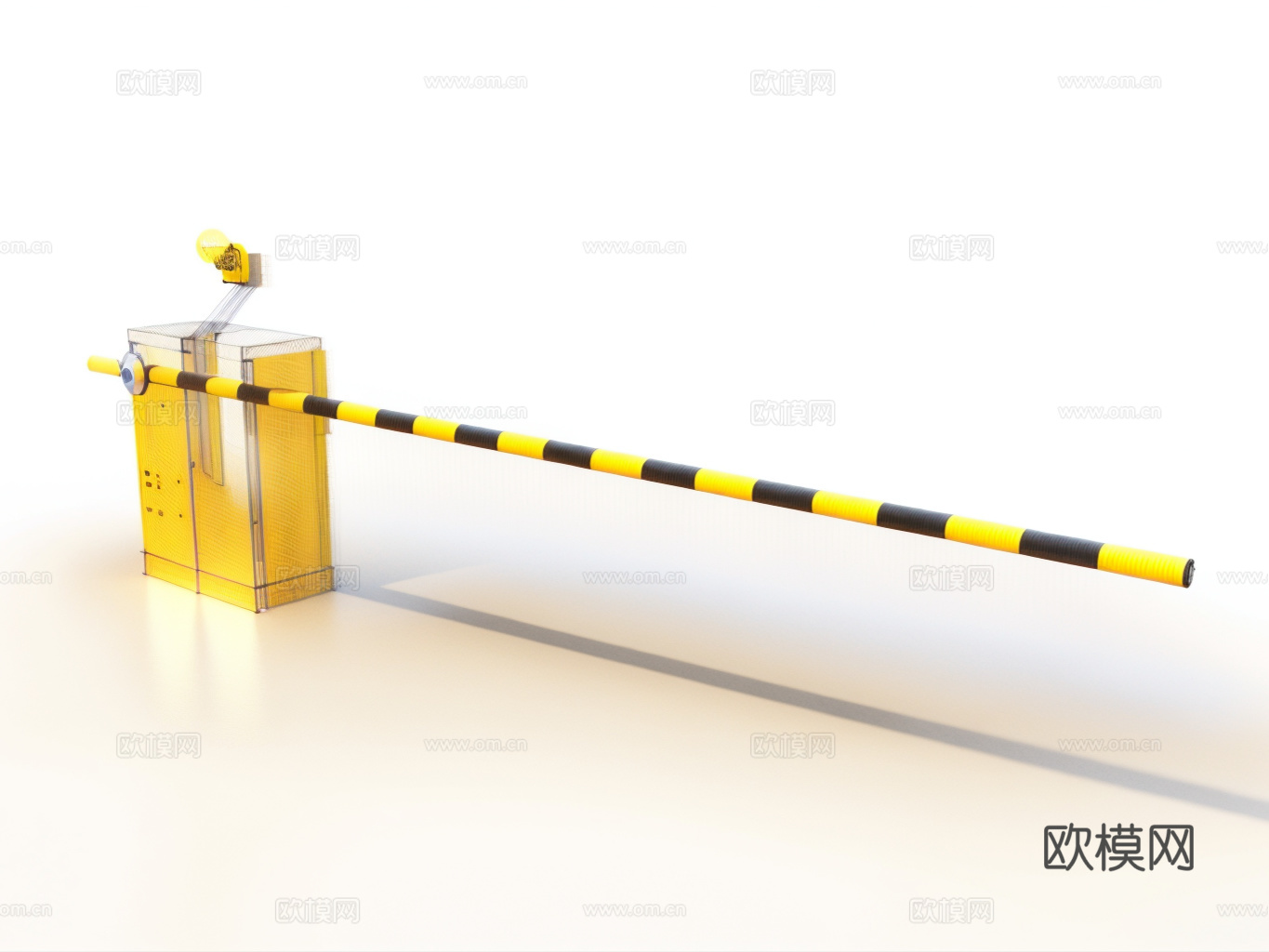 道闸su模型下载（渲染图1）