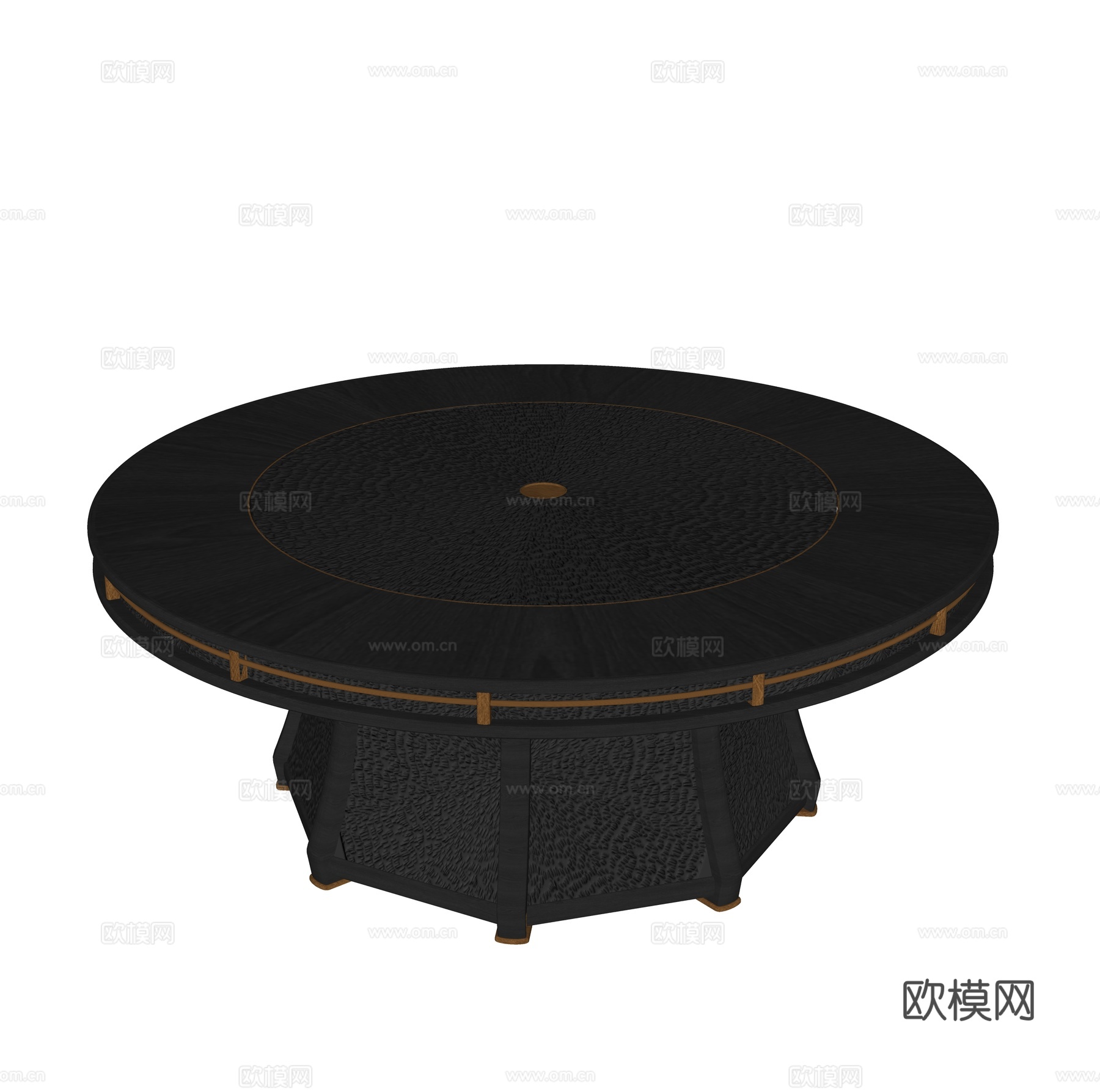 现代圆形茶几su模型