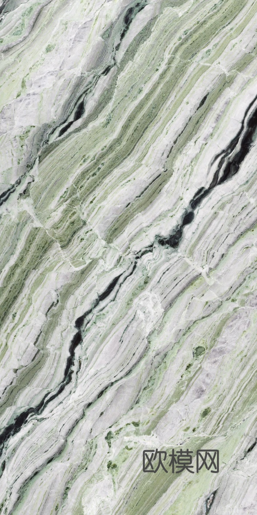 现代轻奢冷翡翠 翡翠条纹大理石贴图