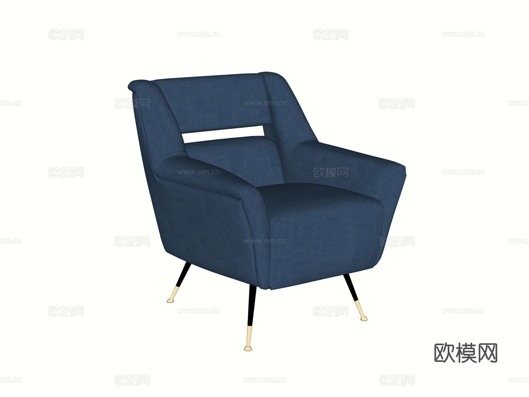 Minotti  意大利沙发  现代沙发 单人沙发 布艺沙发su模型