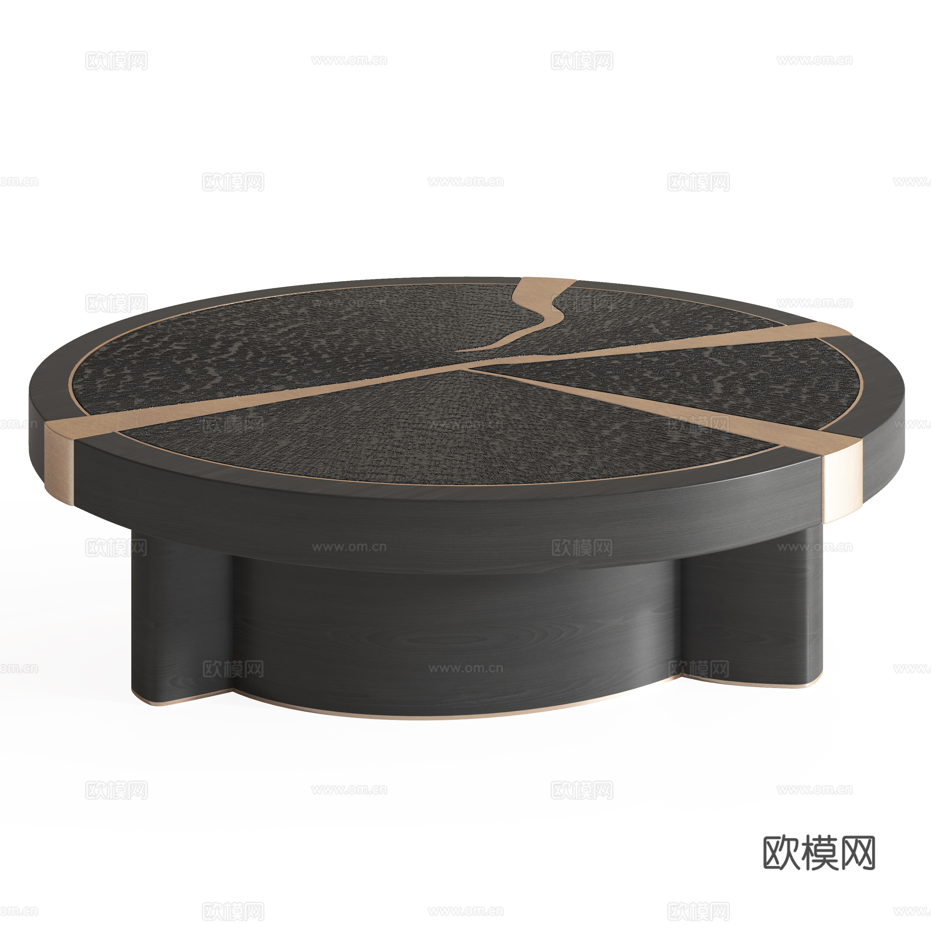 现代圆形茶几su模型