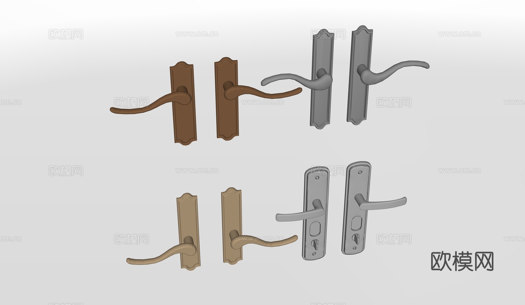 现代门把手su模型