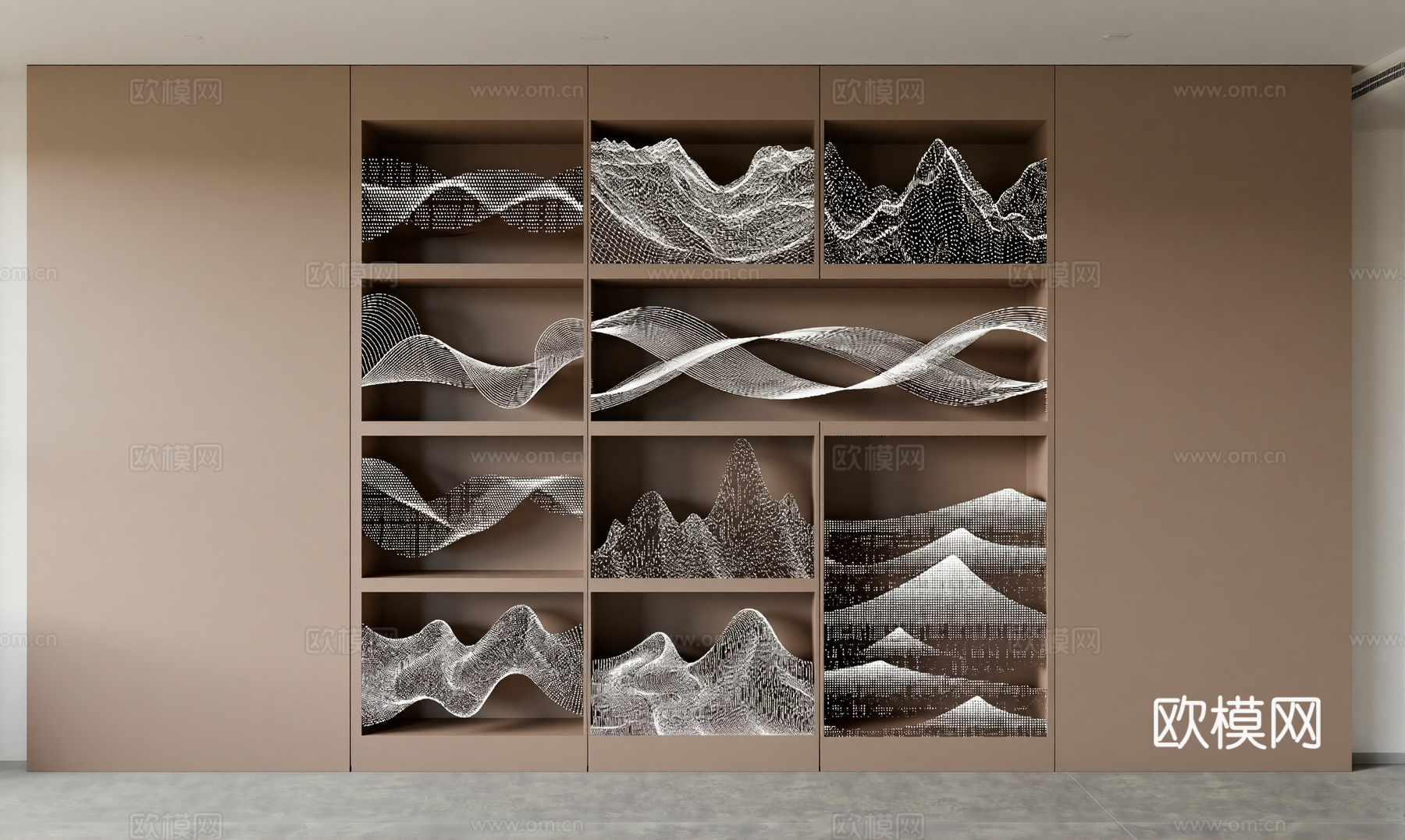 装置艺术画装饰品su模型