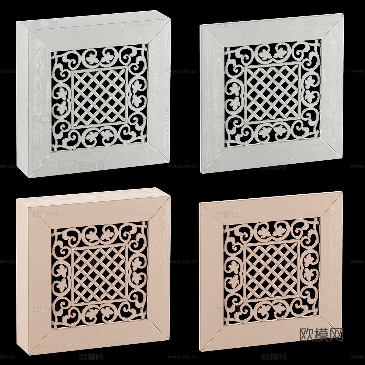 装饰盒与面板3d模型下载
