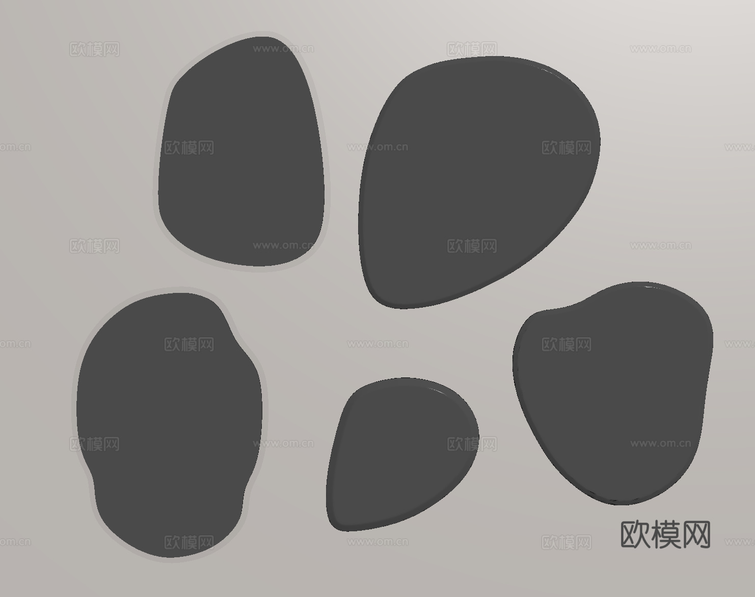 现代镜子 化妆镜 装饰镜 浴室镜su模型