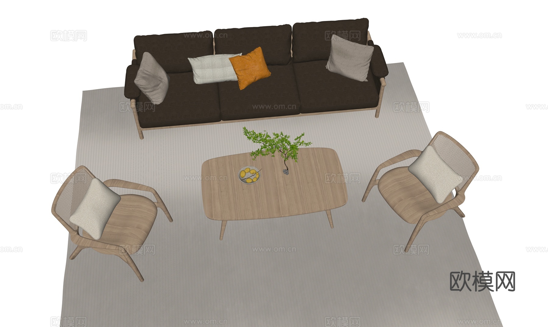 玻璃隔断屏风su模型