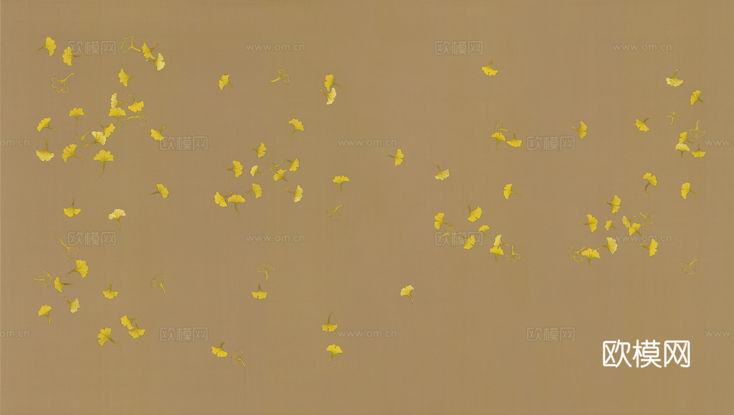 中式新中式植物花枝意境壁纸壁画