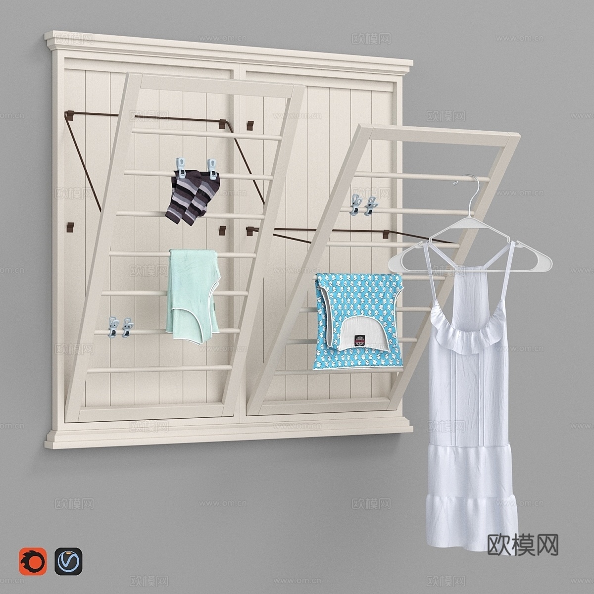 普罗旺斯烘干机3d模型下载