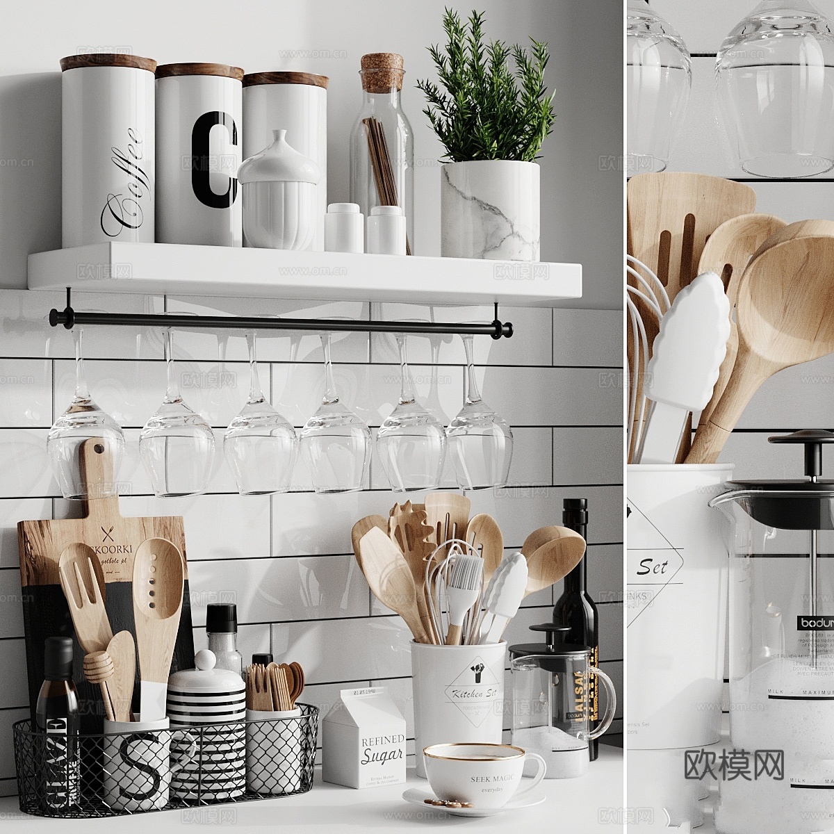 厨房装饰 103d模型下载